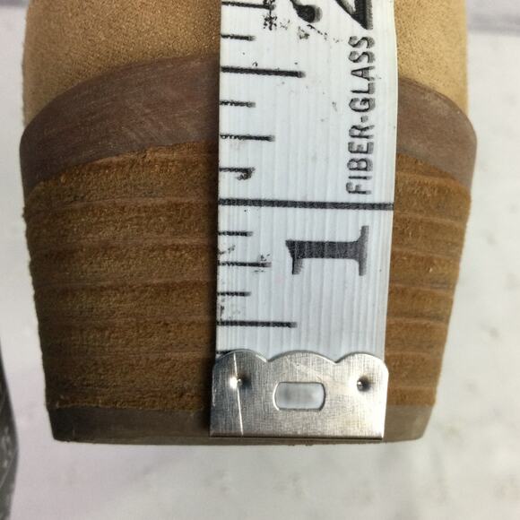 Carlos By Carlos Santana Cowgirl Faux Suede Low Heel Tan Western Bootie 7.5M - Picture 11 of 12